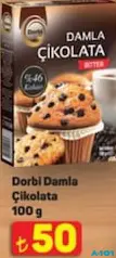 DORBİ DAMLA ÇİKOLATA 100 G DORBİ DAMLA ÇİKOLATA 100 G
